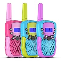 Selieve Walkie Talkies for Kids 3 Pack, Toys for 3-12 Year Old Boys or Girls, 3 KM Range Indoor Outdoor Activity Stem Toys, Gifts for 5-8 Year Old Boys and Girls