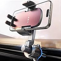 LISEN Car Phone Holder Mount for Car Vent Universal Phone Holders for Your Car Hands Free Air Vent Cell Phone Car Mount Fits All Phones for iPhone 15 Pro Max Plus 14 13 12, Pink