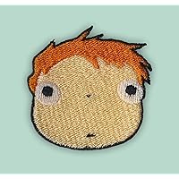 Chibi Ponyo Goldfish Face Character Iron-on Patch