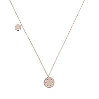 HONEYCAT Rainbow Daydream Disc Duo Necklace in Gold, Rose Gold, or Silver | Minimalist, Delicate Jewelry Rose Gold