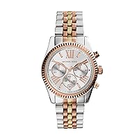 Michael Kors Lexington Women's Chronograph Watch with Stainless Steel or Leather Strap
