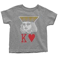 Threadrock Little Boys' King of Hearts Toddler T-Shirt