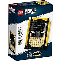 LEGO Brick Sketches: Batman - 115 Piece Building Set - LEGO, #40386, Ages 8+