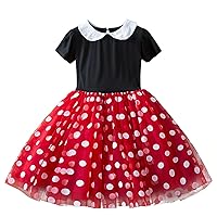 Toddler Kids Baby Girls Polka Dots Tulle Spliced Ballet Dress Birthday Party Princess Tutu Infant Girl Clothes