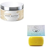 Natural Elephant Dead Sea Skin Renewal Duo: Sulfur Soap & Body Butter Bundle