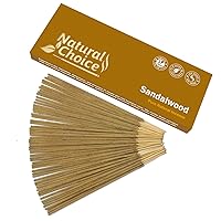 Sandalwood Incense Sticks 100 Grams, Low Smoke Traditional Incense Sticks Made from Scratch, Never Dipped (Sandalwood, Single Pack)