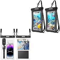 ProCase Floating Waterproof Phone Pouch Waterproof Phone Case Bundle with 2 Pack Large Waterproof Phone Pouch