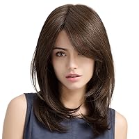 Brown Wigs for Women Charming Long Curly Heat Resistant Fibre Synthetic Wig