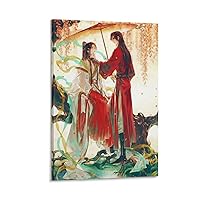 ENPAP Anime Heaven Official's Blessing Tian Guan Ci Fu Pop Poster (35) Artworks Picture Print Poster Wall Art Painting Canvas Gift Decor Home Posters Decorative 08x12inch(20x30cm)