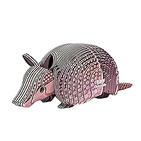 Eugy Armadillo 3D Puzzle - 42 Piece Eco-Friendly Educational Toy Puzzle for Boys, Girls & Kids Ages 6+