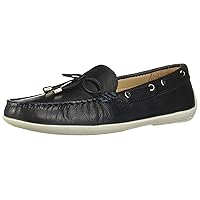 Driver Club USA Unisex-Child Leather Made in Brazil Nantucket 2.0 Tiebow Driver Loafer