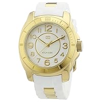 Tommy Hilfiger K2 Women's Quartz Watch with White Dial Analogue Display and White Stainless Steel Bracelet 1781309