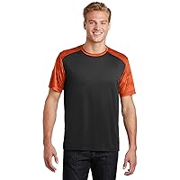 Sport Tek Men's CamoHex Colorblock Micropique T Shirt