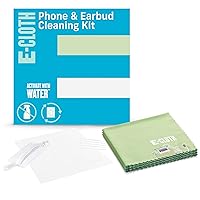 E-Cloth Phone & Earbud Cleaning Kit, Premium Microfiber Screen Cleaner & Earbud Cleaning Kit, Ideal for Cleaning iPhone, Smartphone and Tablet Screens, Airpods & Earbuds, 100 Wash Guarantee