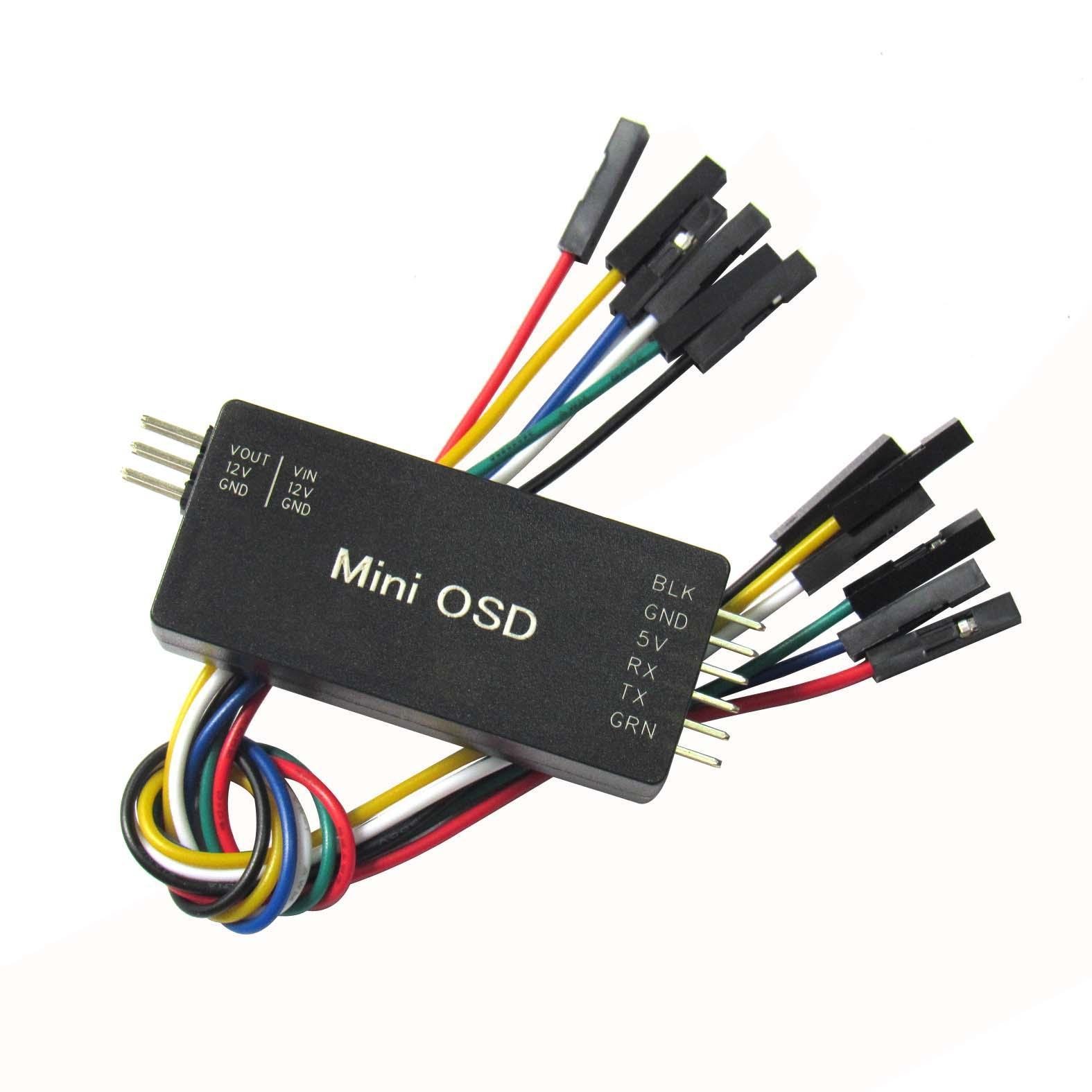 Share Goo Mini OSD Module On Screen Display Video Record for RC APM APM2.8 Pixhawk PX4 Flight Controller Airplanes with Battery Strap