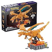 MEGA Pokémon Action Figure Building Toys for Adults, Buildable Motion Charizard with 1664 Pieces, 11 in Tall, for Collectors