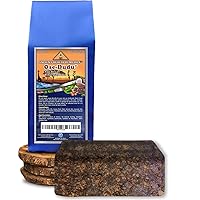 Organic, Anti-Bacterial, Anti-Fungal OSE-DUDU AFRICAN BLACK SOAP 1 LB (16 oz) BLOCK. Authentic, Handmade, Unscented Raw Best For Acne, Anti-Aging, Ethnic or White Oily Skin, Pimples and Zits (GHANA)