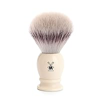 MÜHLE Classic Large Faux Ivory Silvertip Fiber Shaving Brush - Synthetic Luxury Shave Brush for Men, Rich Lather