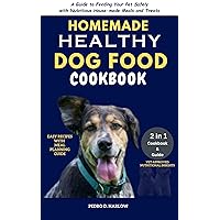 Homemade Healthy Dog Food Cookbook: A Guide to Feeding Your Pet Safely with Nutritious House-Made Meals and Treats Homemade Healthy Dog Food Cookbook: A Guide to Feeding Your Pet Safely with Nutritious House-Made Meals and Treats Kindle Paperback