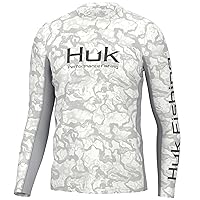 HUK Men's Icon X Pattern Long Sleeve, Performance Fishing Shirt
