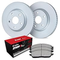 R1 Concepts Front Brakes and Rotors Kit |Front Brake Pads| Brake Rotors and Pads| Optimum OEp Brake Pads and Rotors|fits 2019-2022 Mercedes-Benz A220, CLA250
