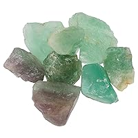Natural Healing Crystals 1 Lb Rough Stones for Tumbling,Cabbing,Polishing,Wire Wrapping,Wicca & Reiki Crystal Healing,Fluorite…
