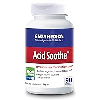 Enzymedica, Acid Soothe, Support for Occasional Heartburn, 3-in-1 Formula with Enzymes & Soothing Herbs, 90 Count (FFP)