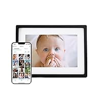 Skylight Digital Picture Frame - WiFi Enabled with Load from Phone Capability, Touch Screen Digital Photo Frame Display - Customizable Gift for Friends and Family - 10 Inch Black