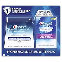 3D White Whiteningstrips Professional Effects + Crest 3D White Whiteninstrips 1 Hour Express (48 Count)