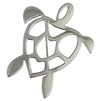 NOVICA Handmade .925 Sterling Silver Brooch Pin Taxco Artisan Jewelry No Stone Mexico Animal Themed [2 in L x 1.6 in W] 'Soulful Turtle'