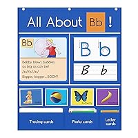 All About Letter Pocket Chart, Letter of The Day/Week Activity Wall-Provides Student Daily Practice in Learning The Alphabet, Chants, Words-Great for Classroom Homeschool 34