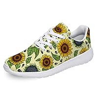 Sunflower Shoes for Women Men Running Shoes Breathable Lightweight Tennis Walking Sneakers Gifts for Boy Girl