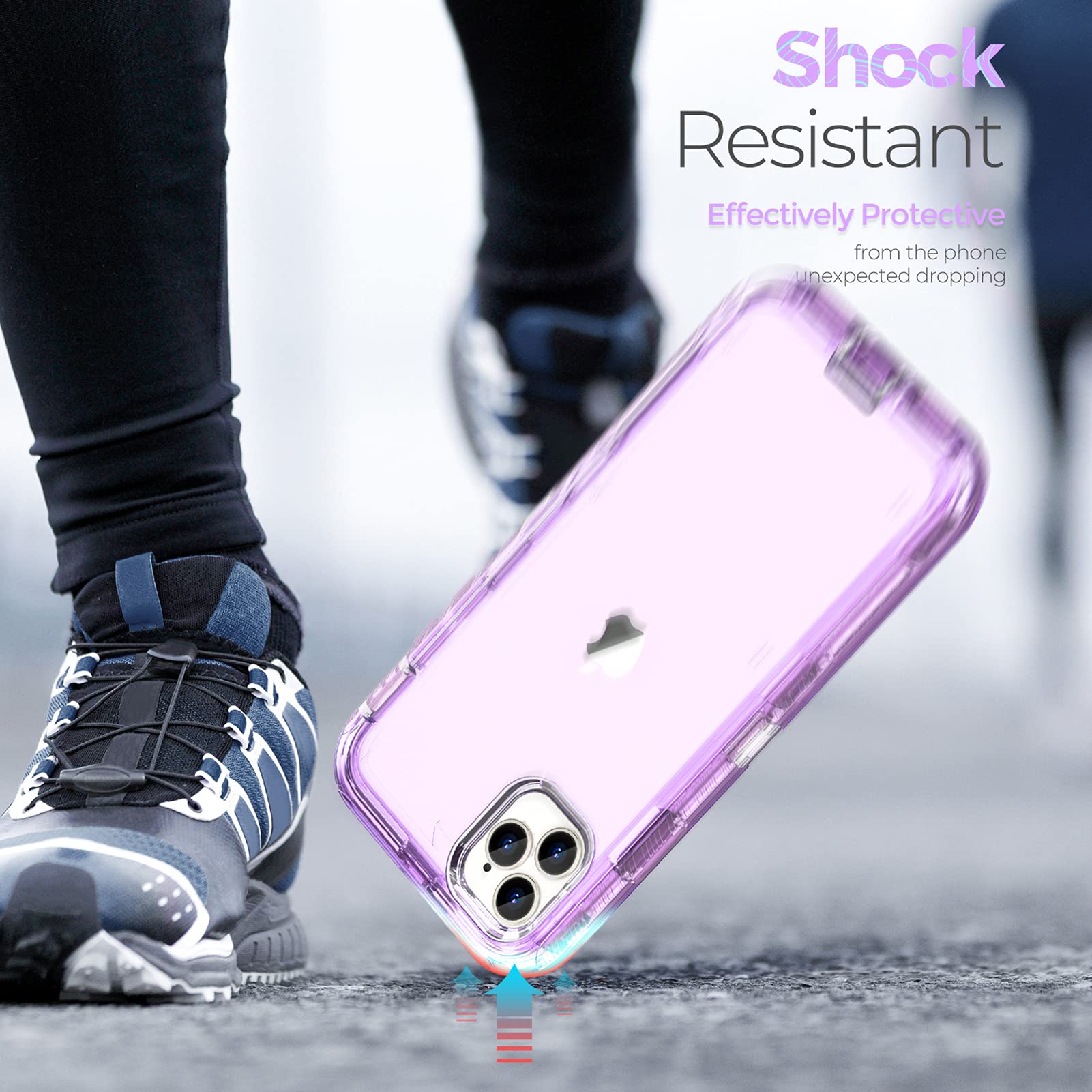 ORIbox Case Compatible with iPhone 13 Pro Max and 12 Pro Max, Heavy Duty Shockproof Anti-Fall Clear