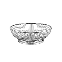Alessi - Wire Centerpiece Fruit Basket in 18/10 Stainless Steel, Polished, 9-1/2-Inch,Silver