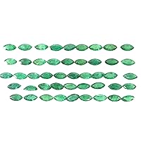 TGSC Zambian Natural Emerald Marquise Shape Size 8x4 mm Top Quality Cut Faceted Beautiful Fine Quality Loose Gemstone Best For Making Ring, Earring, Pendant, Necklace Jewelry- Green Color Stone