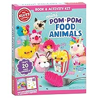 KLUTZ Mini Pom-Pom Food Animals Craft Kit
