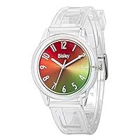 Women's Watch Silicone Strap Casual Waterproof Quartz Watches Three Hands Watch Best Gift for Women Men
