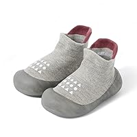 Baby Rubber Sole Non-Skid Walking Sock Shoes,Baby Slipper, Sneakers for Unisex Newborn Infants Toddlers Boys Girls