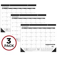 AT-A-GLANCE Desk Calendar 2023 Old Edition, Office Desk Pads, Monthly, 21-3/4