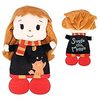 Kids Preferred Harry Potter Hermione Teether Plush Toy Crinkle Cloth for Newborn Baby Boys and Girls, 10 inches