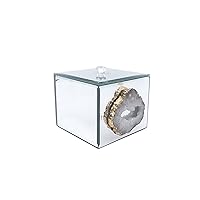 Cotton Ball Decorative Box, Silver