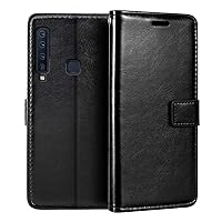 Samsung Galaxy A9 2018 Wallet Case, Premium PU Leather Magnetic Flip Case Cover with Card Holder and Kickstand for Samsung Galaxy A9S