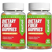 Fiber Gummies, Fruit Flavored Fiber Supplement for Men & Women Digestive Gut Health, Supports Regularity Metabolism Non-GMO, Vegan, Gluten-Free, 120 Count
