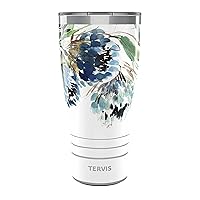 Tervis Traveler Kelly Ventura Protea Triple Walled Insulated Tumbler Travel Cup Keeps Drinks Cold & Hot, 30oz, Stainless Steel