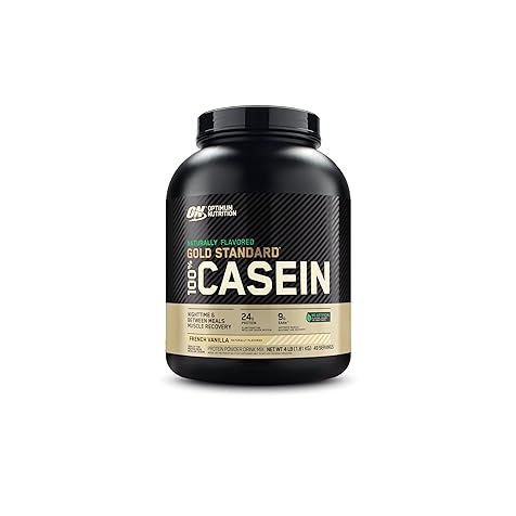 Gold Standard 100% Micellar Casein Protein Powder, Naturally Flavored French Vanilla, 4 Pound (Packaging May Vary)
