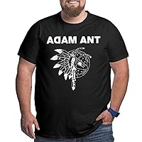 Men's T Shirt Adam and The Ants Big Size Short Sleeve Tops Fashion Large Size Tee Black