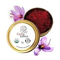 Saffron Threads,100% Stigmas Only (5 Gram Spanish) organically grown