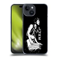 Head Case Designs Officially Licensed 5 Seconds of Summer BW Luke Solos Hard Back Case Compatible with Apple iPhone 15