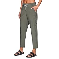 Avalanche Women's Everyday Hiking Quick Dry Woven Ripstop Ankle Pant with Pocket