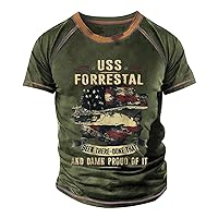 T Shirts Men,Men's Letter Print Short Sleeve Tee Casual Round Neck T Shirt Tactical Tee Tops for Men